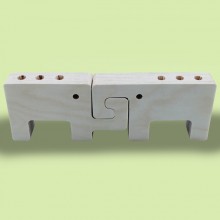 자작나무 코끼리-커플연필꽂이