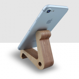 (팀스페이스)자작나무 핸드폰거치대 엘L